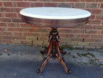 1850's Victorian Rosewood Occasional Table with Marble Top