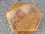 Ethan Allen Nutmeg Maple Hexagon Lamp Table