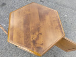 Ethan Allen Nutmeg Maple Hexagon Lamp Table