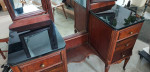 Antique vanity makeup table
