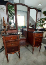 Antique vanity makeup table