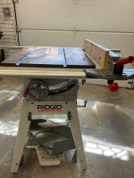 Ridgid 10’ Contractor Belt Drive Table Saw Plus More