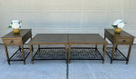 Beautiful Natural Solid Wood Coffee Table Set of 4 -Havertys Furniture