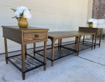 Beautiful Natural Solid Wood Coffee Table Set of 4 -Havertys Furniture