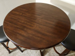 Pub Table Set with Two Chairs - Solid Wood - Expresso Finish