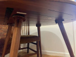 Midcentury / mid century MCM / walnut round dining table