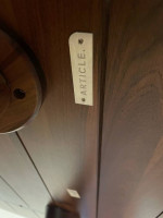Midcentury / mid century MCM / walnut round dining table