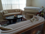 NEW HI-END / 2 SOFA + COFFEE TABLE - CHAIR- END TABLE - NICE