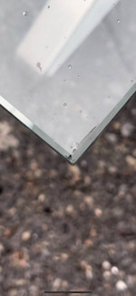 chrome & glass coffee table in the style of oliver mourgue