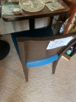Table and two chairs