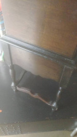 Antique Wood Table Tobacco Smoking Humidor Pipe Cigar Stand Cabinet