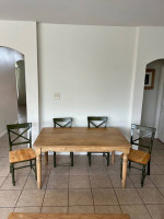 Dinette set, one (1) table and four (4) chairs