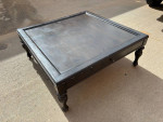 Traditional coffee table 48 inches chicolate brown stain