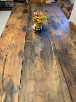 Dining Table Imported from Paris, Reclaimed Barn Wood, Seats 8-12