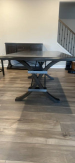 (SOLD)Dining Room Table, 6 chairs