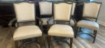 (SOLD)Dining Room Table, 6 chairs