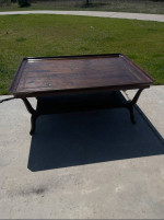 Large wood coffee table