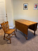Hard maple early American dining table