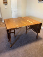 Hard maple early American dining table