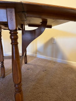 Hard maple early American dining table