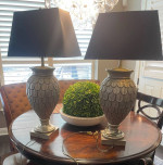 Set of 2 Heavy High End Table Lamps