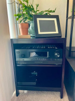 Espresso Wood Console Table - Less than one year old!