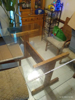 Glass dining room table