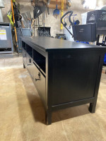 TV table with drawers and shelving
