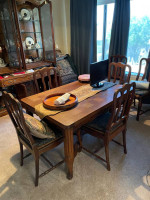 Dining table and buffet