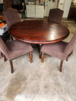 Round table and chairs