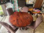 Round table and chairs