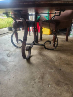 Round table and chairs