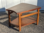Mid Century MCM Wedge End Side Table by Lane