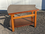 Mid Century MCM Wedge End Side Table by Lane