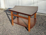 Mid Century MCM Wedge End Side Table by Lane