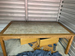 Custom dining table with 8 chairs