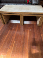 Mid century designer Dwell Studios coffee table and end tables stacking tables