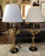 REDUCED PRICE - Pair Of Unique Table Lamps