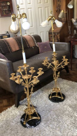 REDUCED PRICE - Pair Of Unique Table Lamps