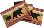 5 Matching Black Bear Table Runner 12" X 72"