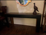Solid Wood Black & Stain Console Table