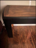 Solid Wood Black & Stain Console Table