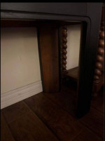 Solid Wood Black & Stain Console Table