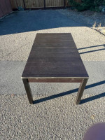WOODEN TABLE… LARGE 5 Foot 9 Inch Heavy, Durable and ready for any PARTY, LUNC
