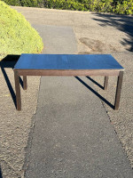 WOODEN TABLE… LARGE 5 Foot 9 Inch Heavy, Durable and ready for any PARTY, LUNC