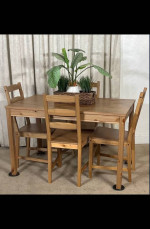IKEA Jokkmokk Dining Table 4 Chairs