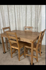 IKEA Jokkmokk Dining Table 4 Chairs