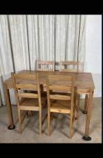 IKEA Jokkmokk Dining Table 4 Chairs