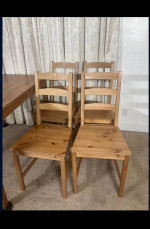 IKEA Jokkmokk Dining Table 4 Chairs