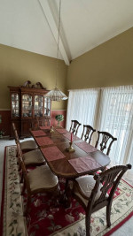 Furniture: Buffet/Dining Table with 8 Chairs Set Collection